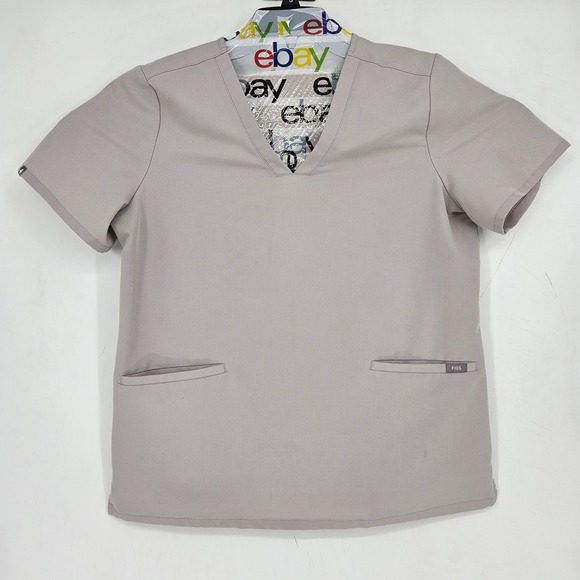 Figs Scrub Top Womens Large Casma Three Pocket Technical Slate Limited Edition - Picture 1 of 15